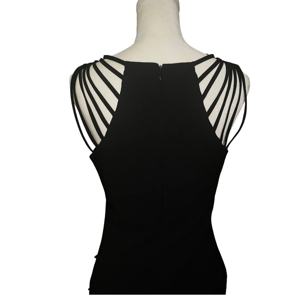 Dress the Population Cora Strappy Shoulder Sheath Dress Black Size Medium - GUC - Picture 7 of 13